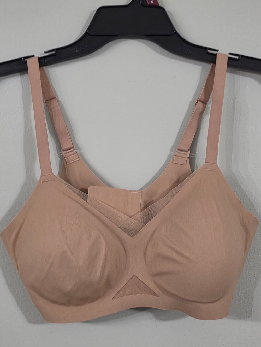 Honeylove CrossOver Wireless Bra Nude Beige Sand Size S Small Mesh Lift Contour